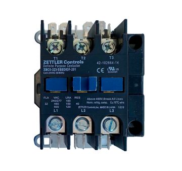 Ruud 42-102664-14 Contactor - 30A 3-Pole for 24V coil with Auxilary Contacts