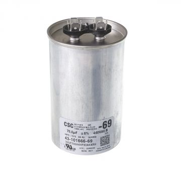 Ruud 43-101666-69 Capacitor - 70/440 Single Round