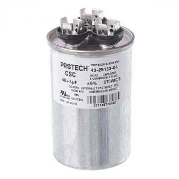 Ruud 43-25133-04 Capacitor - 40/3/370 Dual Round