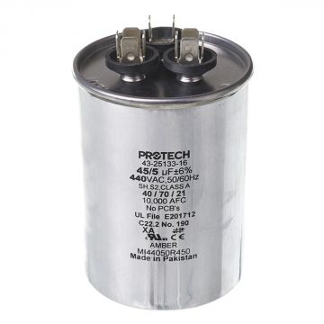 Ruud 43-25133-16 Capacitor - 45/5/440 Dual Round