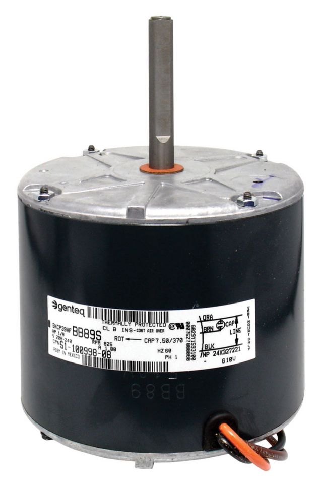 Ruud 51-100998-08 Condenser Motor 1/8 HP 208-230/1/60 825 RPM 1 Speed