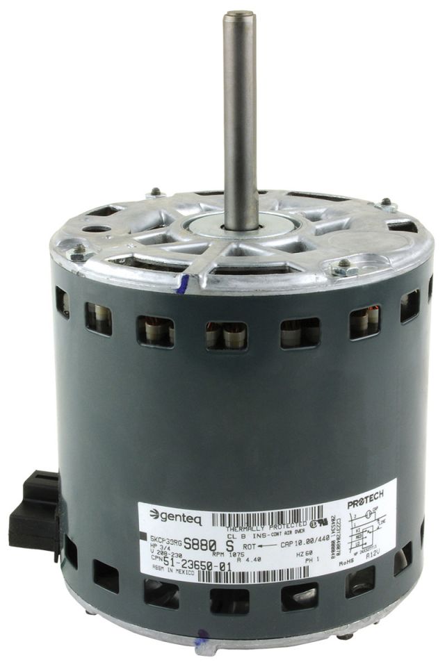 Ruud 51-23650-01 Blower Motor 3/4 HP 208-230/1/60 1075 RPM 3 Speeds