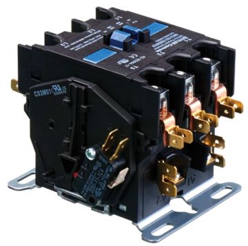 Ruud 42-102664-17 Contactor - 50A 3 Pole for 24V coil with Auxiliary Contacts