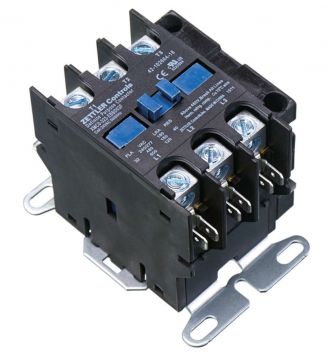 Ruud 42-102664-18 Contactor - 30A 3 Pole for 24V coil with Auxiliary Contacts