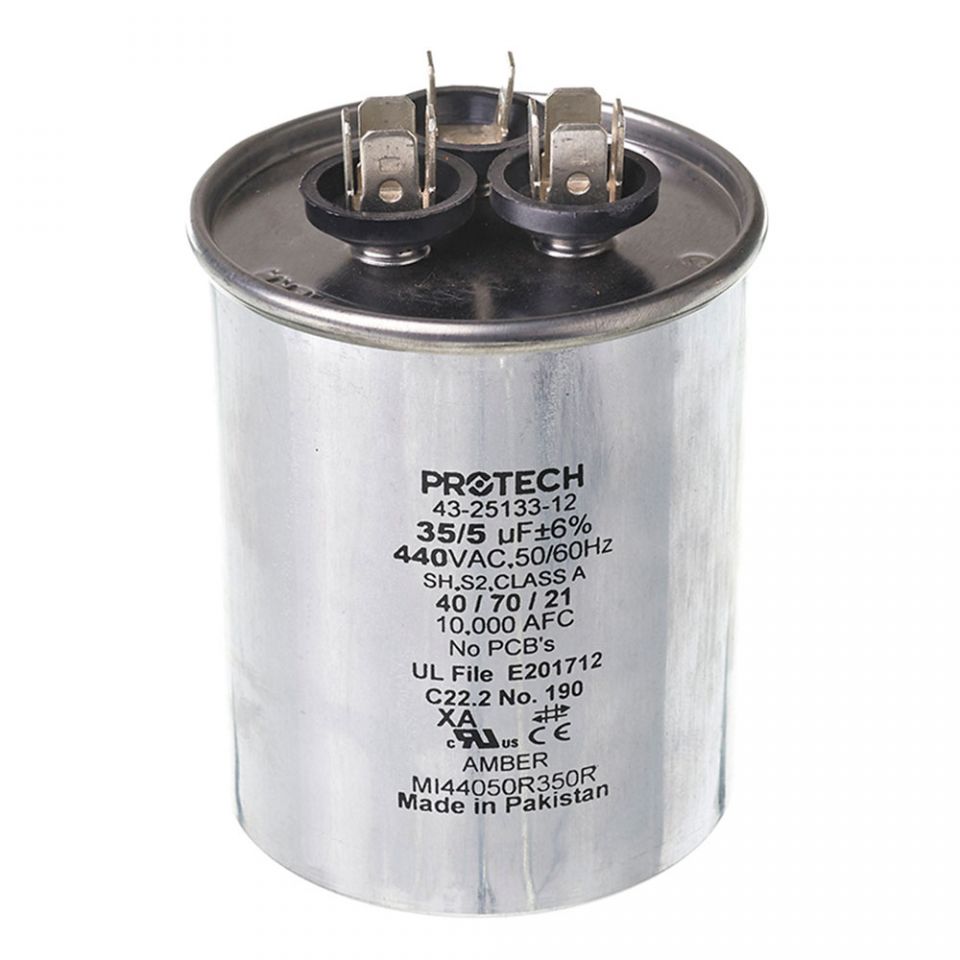 Ruud 43-25133-12 Capacitor - 35/5/440 Dual Round