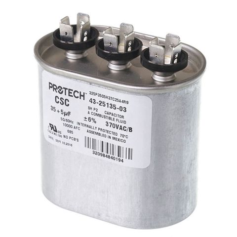 Ruud 43-25135-03 Capacitor - 35/5/370 Dual Oval