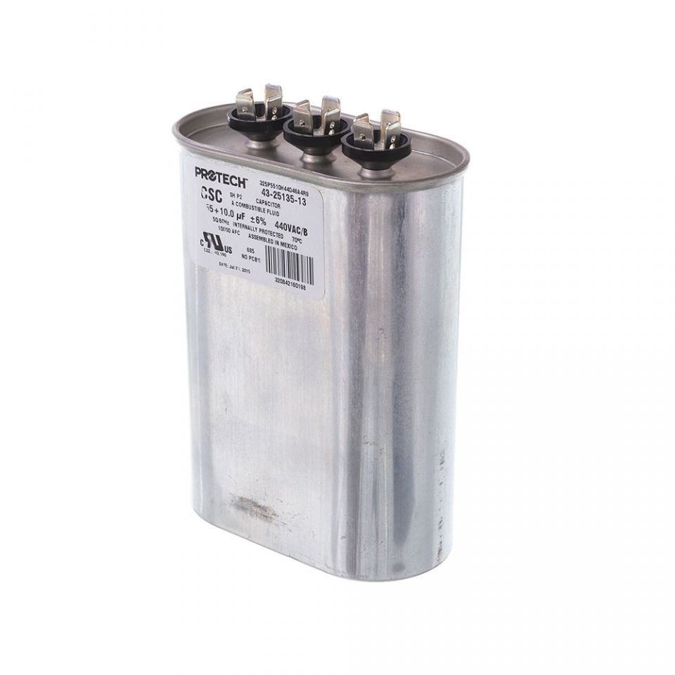 Ruud 43-25135-13 Capacitor - 55/10/440 Dual Oval