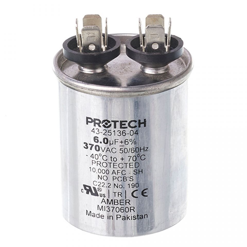 Ruud 43-25136-04 Capacitor - 6/370 Single Round