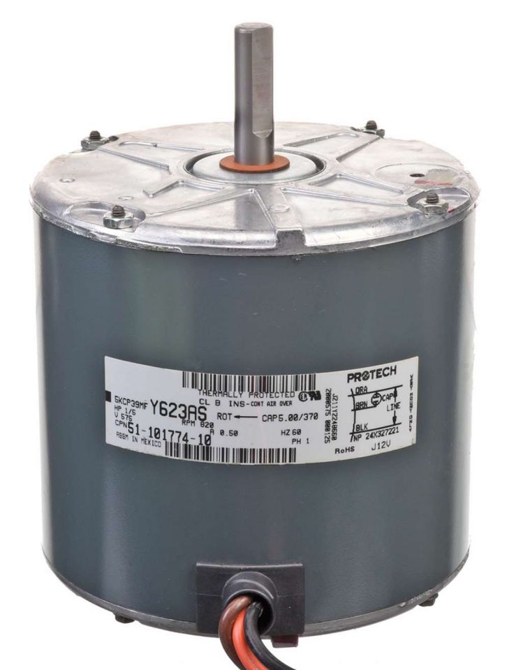 Ruud 51-101774-10 Condenser Motor 1/5 HP 575/1/60 825 RPM 1 Speed