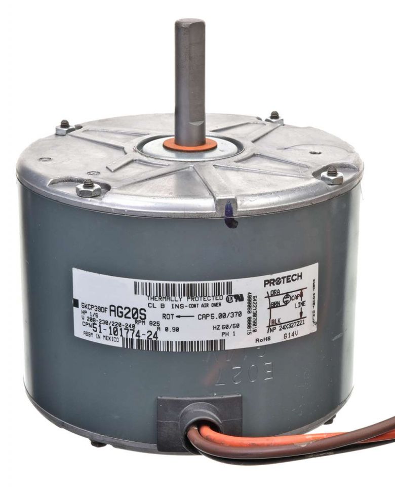 Ruud 51-101774-24 Condenser Motor 1/6 HP 208-230 220-240/1 825 RPM 1 Speed