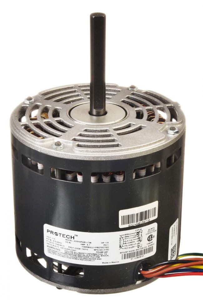 Ruud 51-104939-01 Blower Motor 1/3 HP 120/1/60 825 RPM 4 Speed