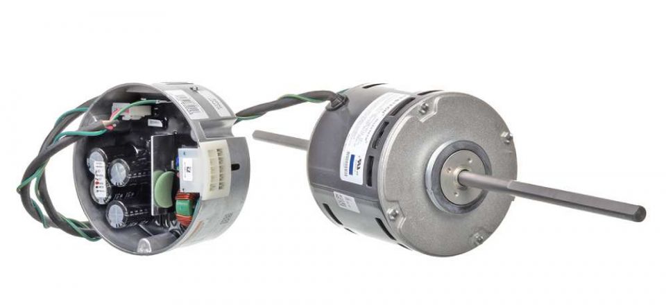 Ruud 51-106445-01 Double Shaft Blower Motor 1 HP SelecTech 208-230V