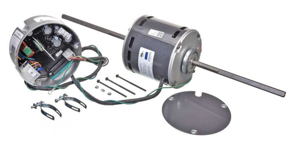 Ruud 51-106445-04 Double Shaft Blower Motor 1 HP SelecTech 208-230V