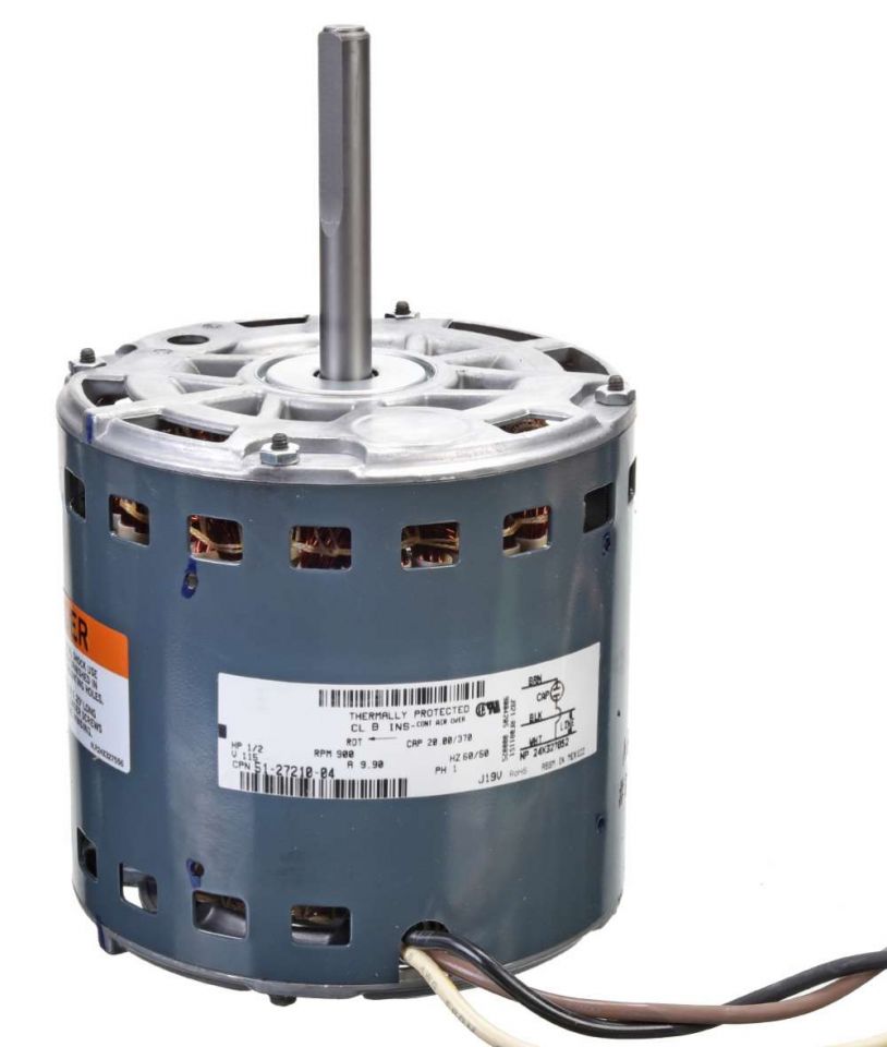 Ruud 51-27210-04 Blower Motor 1/2 HP 120/1/60 825 RPM 1 Speed