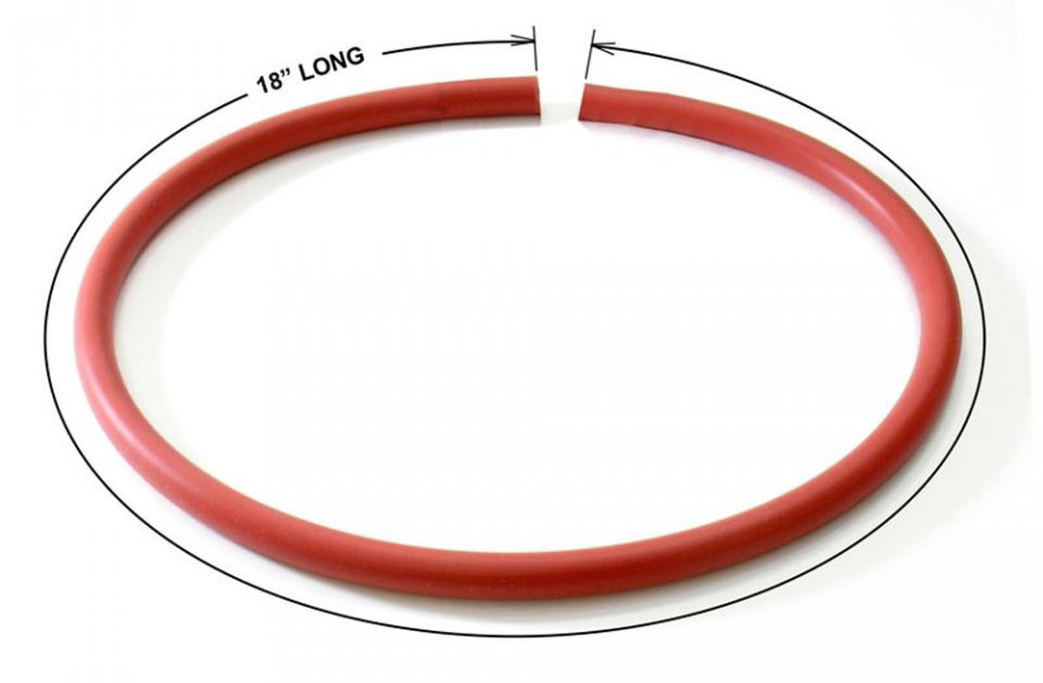 Ruud 79-21491-83 3/16 inch X 18 inch Silicone Rubber Tubing