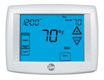 Ruud RHC-TST314UNMS Touchscreen Thermostat GE 2 Hot 2 Cold and HP 3 Hot 2 Cold